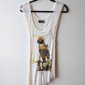 True Religion Print Fashion Tank